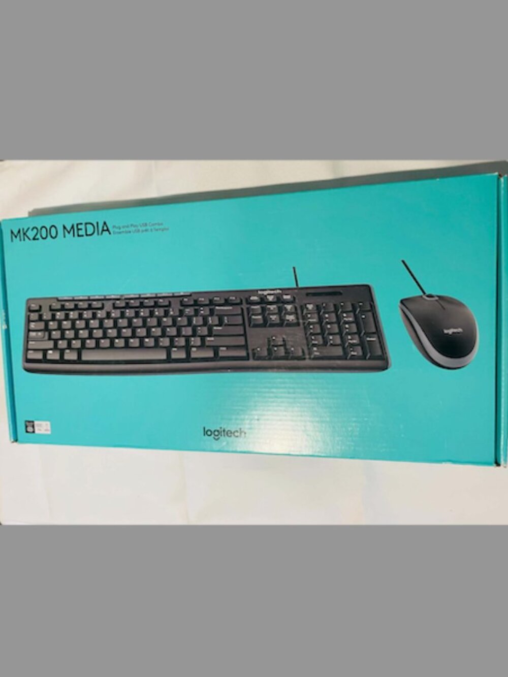 Logitech MK200 Media USB Keyboard & Mouse Combo – Black